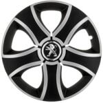 AutoHelix MSA Set 4 Capace Roti 14 inchi (R14) Bis Gri-Negru, Compatibile Cu Peugeot (3219)