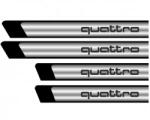 AutoHelix MSA Set 4 stickere protectii praguri gri pentru Quattro (00002150-4502)
