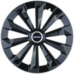 AutoHelix MSA Set 4 Capace Roti 15 inchi (R15) Fame Negru, Compatibile Cu Volvo (10082)