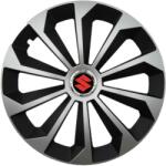 AutoHelix MSA Set 4 Capace Roti 15 inchi (R15) Fame Gri-Negru, Compatibile Cu Suzuki (2137)