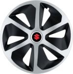 AutoHelix MSA Set 4 capace roti Roco Gri-Negru R15 Compatibil Cu Suzuki (2753)