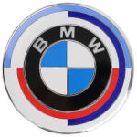 AutoHelix MSA Emblema Sigla Compatibila cu BMW Pentru Capota/Portbagaj 82MM, Editie Aniversara 50 de ani (maf562)