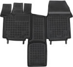 AutoHelix MSA Covorase Presuri Auto Cauciuc Dedicate VW MULTIVAN T7 versiune cu consolă centrală glisantă, toate modelele inclusiv eHybrid (PHEV) 2021 - (MB-200133)