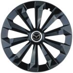 AutoHelix MSA Set 4 Capace Roti 15 inchi (R15) Fame Negru, Compatibile Cu Mazda (10034)