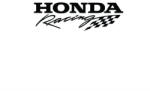 AutoHelix MSA Sticker Honda Racing 15x5.1 cm, Creative Rey® (5902211920183-18254)