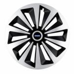 AutoHelix MSA Set 4 capace roti Fox Gri-Negru R15 Compatibil Cu Volvo (6229)