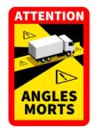 Ylkrs Automotive Autocolant de avertizare unghi mort, camion 17cm x 25cm (YLKRSAL1155439)