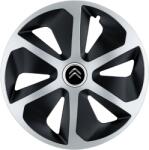AutoHelix MSA Set 4 capace roti Roco Gri-Negru R16 Compatibil Cu Citroen (2637)