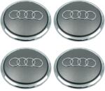 AutoHelix MSA Set 4 Capac Janta Aliaj Audi 61 MM, Gri Cu Rama Crom (AUD61MM)