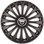AutoHelix MSA Set 4 Capace Roti, potrivite jantelor de R14, pentru Dacia, model dino Negru (15035)