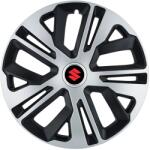 AutoHelix MSA Set 4 Capace Roti, model 15 Inchi (R15) Raven Gri-Negru, Compatibile Cu Suzuki (1748-1748)