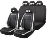 AutoHelix MSA Set Huse Scaune Universale HLX4 Compatibile cu Dacia Nou - Negru/Gri (GRO3)