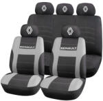 AutoHelix MSA Set Huse Scaune Universale HLX2 Compatibile cu Renault Nou - Negru/Gri (GROSG14)