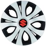 AutoHelix MSA Set 4 Capace Roti Top Gri-Negru R15, Compatibil Cu Suzuki (14635)