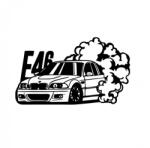 Creative Rey Sticker Bmw E46 Drift 15cm, Creative Rey® (5902211920183-18557)
