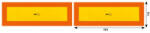 AutoHelix MSA Set 2 Autocolante Reflectorizante 565x196 Mm Hico (cx_twy025)