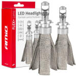 AMiO Becuri auto LED seria FLEX+ cu lentilă H7 12V 24V 6000K Canbus AMIO-03660 (AX_03660)