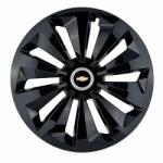 AutoHelix MSA Set 4 capace roti Fox negru R14 Compatibil Cu Chevrolet (10096)