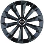 AutoHelix MSA Set 4 Capace Roti 15 inchi (R15) Fame Negru, Compatibile Cu Mini (10040)