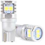 AMiO Set Becuri T10 CANBUS 3030 6SMD W5W W10W Alb 12V 24V AMIO-02801 (AX_02801)