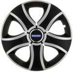 AutoHelix MSA Set 4 Capace Roti 15 inchi (R15) Bis Gri-Negru, Compatibile Cu Volvo (3263)