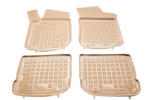 AutoHelix MSA Covorase Presuri Auto Cauciuc Dedicate Bej VW NEW BEETLE 1998 - 2005 | VW BORA 1998 - 2005 | VW GOLF IV 1997 - 2006 | VW JETTA IV 1998 - 2005 | Seat LEON I 1999 - 2005 | Seat TOLEDO II 1998 - 2004 | S