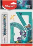 Xerox Vonalzókészlet, műanyag, törhetetlen, 3 darabos, MAPED „Dragon sárkány (IMA981898)