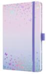 STAEDTLER Naptár, A5, heti, 2026, kemény borító, SIGEL "Jolie", Butterfly Confetti Candy (SIJ6347)