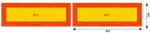 AutoHelix MSA Set 2 Autocolante Reflectorizante 565x132 Mm Hico (cx_twy148)