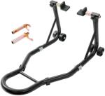 Vevo Stand Moto Spate Paddock 385 kg , Suport Ridicare Roata Spate, Adaptoare U + L, Universal (C47502)