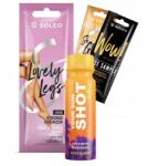 Soleo Lovely Legs önbarnító szett 3x10ml, 1x Sun Shot 80ml, szexi karamell, unisex (170720241607)