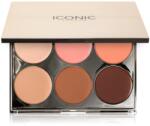 ICONIC London Multi-Use Cream Blush Bronze and Highlight Palette multifunkciós arc paletta az arcra 6x3.2 g
