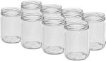 Browin 8 db-os üvegedény készlet, Barna, 500 ml, Átlátszó (BW087000/ALL)