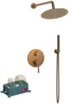 Wellis Falba süllyesztett csaptelep, Wellis Altona zuhanyszett brushed rose gold WZ00110 - mozaikkeramia