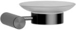 Wellis Szappantartó, Wellis Ischia fali szappantartó brushed gun metal grey WE00197
