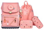 Jeune Premier Set ghiozdan școlar mare Ergomaxx Jewellery Box Pink Jeune Premier penare ergonomice și școlare cu sac pentru educație fizică și încălțăminte de schimb (JPERX24213-A)