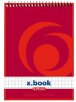 Herlitz Bloc notes A6 cu spira Herlitz, 50 file, patratele, Rosu (0110635/ROSU)