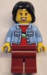 LEGO® Minifigurák Nő világoskék kabátban twn500 (twn500)