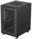 Lanberg Dulap rack 19" perete 18U/600X800 FLAT PACK WITH MESH DOOR, (FF01-6818-23B)