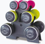 Body Sculpture Set de gantere cu suport Body Sculpture Smart Bw 108T 19 kg pink/yellow/black