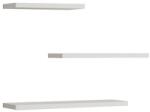  Fehér Falipolc Szett - 3 db - 30/40/50 cm (495SSE1139)