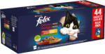 FELIX 88x85g Felix Fantastic duplán finom szárazföldi válogatás nedves macskatáp