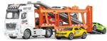 Wiky Camion cu motor inerțial 56 cm cu set de mașini 4 buc (WKW049439)