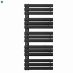 Leziter Solaro Design törölközőszárító radiátor 1400x600 mm fekete (LTRD1-1400600B) - fenyobutor24