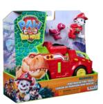 Spin Master Vehicul de salvare cu figurina, Paw Patrol, Dino Rescue Fire Truck, Marshall (20156628) Figurina