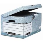 Fellowes Cutie de arhivă Fellowes BANKERS BOX cu capac rabatabil, gri/alb, 37, 8x28x53, 5 cm