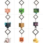 Paladone Minecraft Chibi Backpack Buddies kulcstartó - 3. sorozat, vegyes