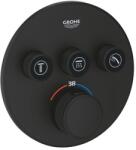 GROHE Grohtherm SmartControl termosztát falsík mögötti telepítéshez, 3 fogyasztóra, Phantom Black (GR-29508KF0)