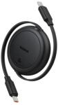 Baseus Cablu alimentare si date Baseus Free2Pull, Fast Charging Data Cable, retractabil, USB Type-C la USB Type-C, 100W, 2m (Negru)