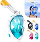 HINATAA 180° teljes arcú snorkel maszk, zöld, S-M méret, párásodásgátló és szivárgásmentes technológia, állítható fejpánt, felnőtteknek és g